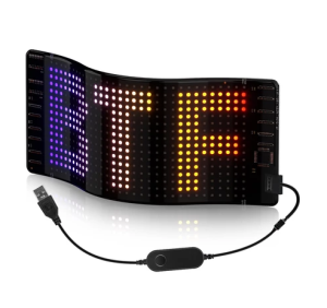 EKLEVA LED Matrix Pixel Panel Light Bluetooth App 5V USB Control Scrolling Advertising LED Car Sign Animation Programmable For Car Sho