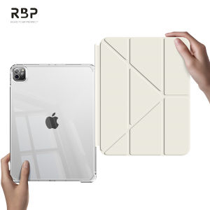 RBP Y-fold kéo ra iPad dành cho iPad 10th 2022 9th 8th 7th gen 10.2 Air 6 m2 2024 Air 4 Air 5th gen 10.9 mini 7 mini 6 8.3 iPad Pro 11 12.9 13 inch m4 2020 2022 khay đựng bút ít ba lần trong suốt Vỏ bọc máy tính bảng thông minh chống uốn cong