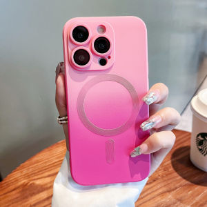【Super low price】Luxury For Magsafe Gradient Silicone Multicolour Shockproof Case for iPhone 15 16 14 13 12 11 Pro Max E Wireless Charging Cover
