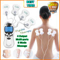 XIAOMI Digital Therapy Machine Full Body Massager Acupuncture Tens 8 Mode Electric Stimulator Acupuncture Body Massage针灸经络 按摩仪EMS按摩器按摩贴. 