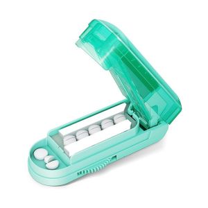 Loose เครื่องตัดยา เครื่องตัดยาแบบพกพา Pill Cutter หลายชิ้น ตัดยาเล็กสุด0.3มม การปรับเกียร์ ประเภทมีดที่ซ่อนอย