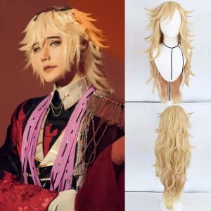 Anime Demon Slayer Kimetsu No Yaiba Douma Cosplay Costume Kimono Cloak Wig Outfit for Men Women Halloween Carnival Party