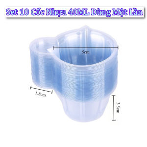 Set 10 Cốc Nhựa 40ML Dùng Một Lần Tiện Dụng Pha Lê Epoxy DIY - RA888 SHOP