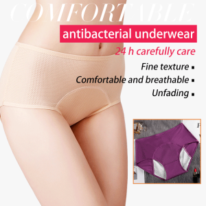 jiketai Anti-Bacterial menstrual period panties Three-layer Leakproof Physiological Briefs High Waist Feminine Hygiene Period Panties