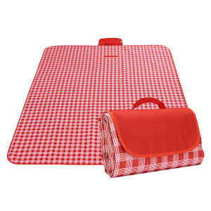 เสื่อปิกนิกทุ่งหญ้านอกบ้าน แผ่นกันความชื้น picnic mat เสื่อขนาดพกพาพับเก็บได้มีหูหิ้ว กันน้ำและป้องกันความชื้น Oxford หนา600D