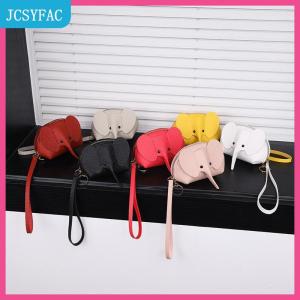 JCSYFAC  1 chiếc Ví đựng thẻ khóa kéo hình son môi sáng tạo ví nhỏ hình voi dễ thương ví phong cách cosplay anime túi Nhật Bản hình voi móc treo balo