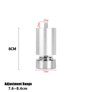 4PCS M10 Đồ nội thất bằng vít Chân có thể điều chỉnh bằng hợp kim nhôm Bàn ghế Sofa Chân đồ nội thất Chân nâng Tủ lạnh Chân máy giặt