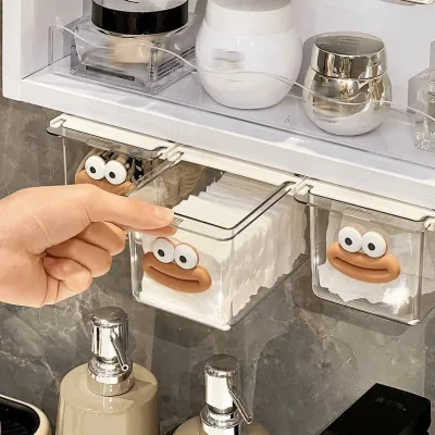 MiraLife Hộp Đựng Đồ Ngăn Kéo CHÚ VỊT Dưới Tủ Hộc Bàn Hộp Đựng Bông Tẩy Trang Tăm bông DỄ THƯƠNG