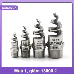 【CANAMEK】 Mới 1 4  1 2  thép không gỉ xoắn ốc nón phun sương vòi phun Đầu phun nước
