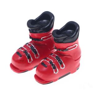 YAFEN 1:12 Dollhouse Miniature Ice Skates Ski Hats Winter Ski Scene Model Decor Toy Doll House Accessories