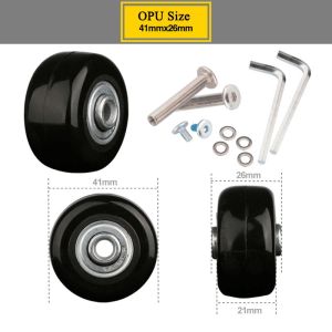 【2PCS】Luggage Wheels Replacement Suitcase Wheels Repair Kit Axles Deluxe Luggage Swivel Wheels Rotation Suitcase Replacement Casters Luggage Wheels Rubber Luggage Suitcase R