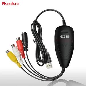 Ezcap172 การ์ดจับภาพเสียงและวิดีโอ USB 2.0 แปลงวิดีโออนาล็อกสำหรับ VHS เครื่องบันทึกวิดีโอ 8mm กล้องวิดีโอ DVD สำหรับ Win 7/8/10