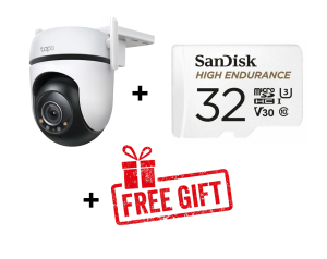 TP-Link TAPO C520WS 2K QHD Outdoor Pan/Tilt Security Camera with Starlight Night Vision AI Detection and 512GB MicroSD Support - 2 Years Local Warranty