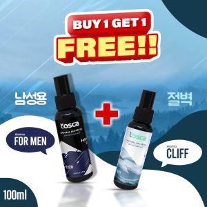 Buy 1 Get 1 Free Deodorant Men Series TOSCA Spray Deodoran Tawas Alami 100mL