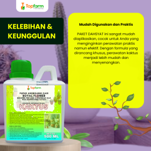 Pupuk Topfarm / Pestisida Topfarm / Pupuk Kaktus Dan Sukulen / Pupuk Penyubur Kaktus / Pupuk Untuk Kaktus Sukulen / Pupuk Bunga Kaktus Sukulen / Obat Hama Tanaman Hias Kaktus / Obat Jamur Kaktus