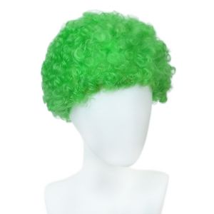 HUNIU Curly Adult Kid Afro Wig Fancy Dress Funny Halloween Rainbow Clown Wig Disco 80s Colorful Fan Hair Birthday Party
