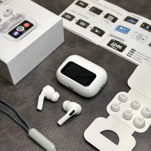 EARPODS !! ANC/ENC LED LCD TWS True Wireless Stereo Bluetooth - WHITE A9 PRO AMBIENT SOUND Earphone v5.3 Freepods Lite Waterproof ENC T W S x MDL (Mobile Legend) Headseat Handsfree Handfree Hands Hand Free Earphone Tanpa kabel handseat POD A9 EARPOD