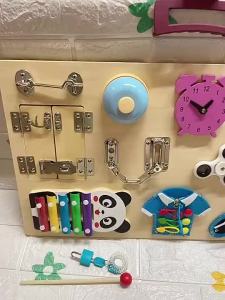 Montessori Toddler Busy Board Wooden Early Education Sensory Activity Board