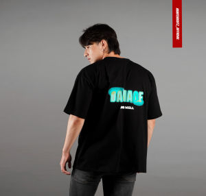HUNTERCUTZ - kaos oversize pria damage ends well
