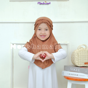 Shamira - Jilbab Anak Rania Rempel Kerudung Anak Bando Rempel Jersey Premium Februari Romantis