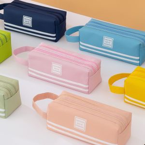 Pencil Case Durable Waterproof Fabric Suitable for Students Large Capacity Applicable Portable