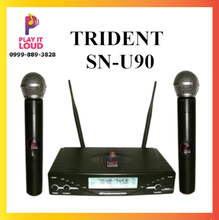 TRIDENT SN U90 DUAL WIRELESS MICROPHONES Lazada PH