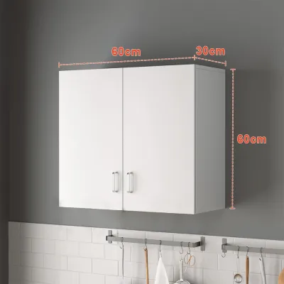 SimHome Wall Cabinet Multifunctional kitchen Cabinet Balcony Storage Cabinet Hanging Cupboard for Bedroom