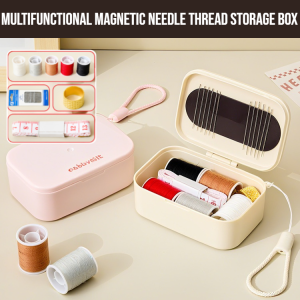 Multifunctional Magnetic Needle And Thread Storage Box Portable Mini Sewing Kit Household Embroidery Repair Hand Sewing Thread
