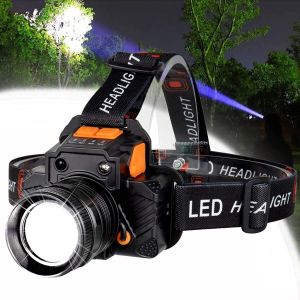 Headlamp Flashlight Led Usb Rechargeable Water Proof Head Flashlight Multifunctional Outdoor Camping Head Lamp