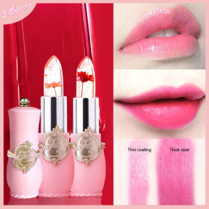 [COD] Lipstik Bunga Jeli Kering Melembabkan Pelembab Panjang Lip Balm Yang Tidak Memakan Waktu -💖Catherine