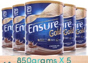 Ensure  chocolate.  800 grams x 5CANS