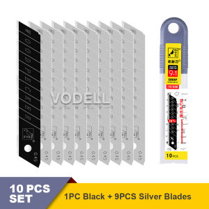 【10PCS】WOODPERCKER SK5 Multipurpose Cutter Black Blade Replacement FD-108 For Utility Knife Refill Pack