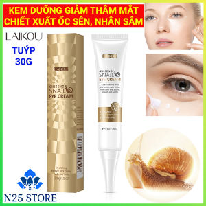 Kem Dưỡng Mắt LAIKOU Chiết Xuất Ốc Sên Nhân Sâm Tuýp 30g – Giảm Thâm Quầng Vùng Mắt Bọng Mắt Làm Mờ Nếp Nhăn Dưỡng Sáng Da Vùng Mắt
