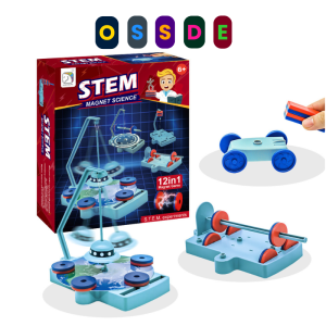 OSSDE STEM Magnetic 12-in-1 Science Kit Toys Science Experiments STEM Project Educational DIY Kids