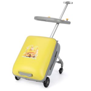 กระเป๋าล้อลากเด็ก ที่นั่งขี่ได้ 3 in 1 ใช้เป็นกระเป๋าเดินทางและรถเข็นเด็ก ล้อสากล manoeuvre ขึ้นเครื่องได้ ปลอดภัยสำหรับลูกน้อย - รับประกันคุณภาพ ส่งฟรี