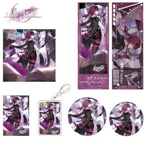 6Pcs Game Cartoon gift Set Kafka collection toy Keychain badge LOMO Card Postcard Card sleeves gift