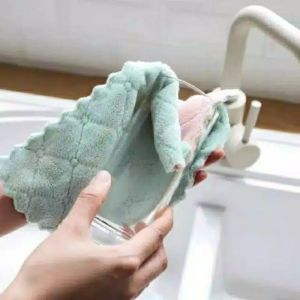 Kain Lap Piring Anti Minyak Bahan coral fleece/ Lap Cuci Piring Kain Serbaguna / Kain Mulltifungsi Kain Anti Minyak Bahan Lembut