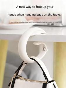 ✳️TSG65✳️ Strong Load Bearing Sundries Storage Hook Desktop Bag Rack Removable Round Office Table Side Fixed Handbag Holder Portable Bag Hook Round Bag Hooks for Purse Clothing Accessories Practical & Popular Hanger Removable Hooks Portable Hook