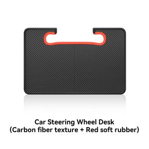 YZ For Tesla Model Y YL 3 Highland Juniper Standard 2-in-1 Foldable Steering Wheel Table Desk Board Tray&Car Seat Gap Filler Organizer Laptop Eating Food Writing -for Universal Standard Round Steering Wheels