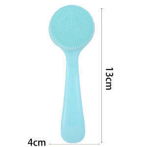 [Phụ nữ quyến rũ] tóc mềm bàn chải rửa mặt silicon mềm mát xa mặt bàn chải chùi rửa loại bỏ mụn đầu đen công cụ chăm sóc da cầm tay