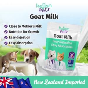 Hegen  Goats Milk Powder For Nutrition Supplement Apite Booster For Dogs Puppy Kitten & Cats