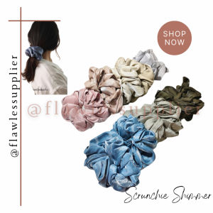 Scrunchie Shimmer Ikat Rambut Cepol / Cepol Hijab PREMIUM HIGH QUALITY / Scrunchie Cepol Rambut Anti Pusing