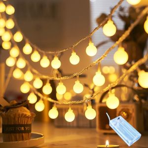 🎄3m 30led Light🎄 ball light For Christmas Decoration Lights Battery Operated Fairy Lights Christmas Tree Gift Decor Led Light Strip