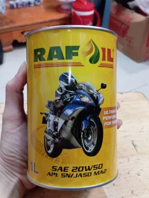 Nhớt xe côn tay-xe máy petrol-Rafoil 20W50 nhớt tổng hợp UAE cho xe máy petrol-rafoil... 20W50 1L