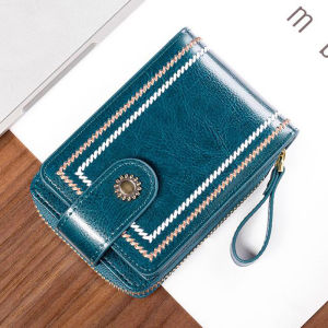 BANYANU ผู้หญิง 16 ช่องเสียบบัตรหนังแท้กระเป๋าสตางค์ต้นฉบับใบขับขี่กรณีผู้ถือกระเป๋าสตางค์ผู้หญิง Anti RFID