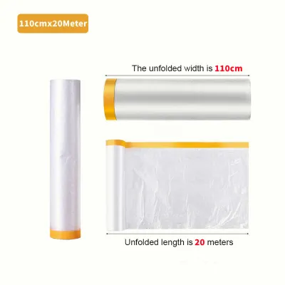 Furniture Sofa Dustproof Large Film Plastic Cover Home Protective Bed Cover Besar Plastik Sarung Perabot Katil Tilam 防尘膜