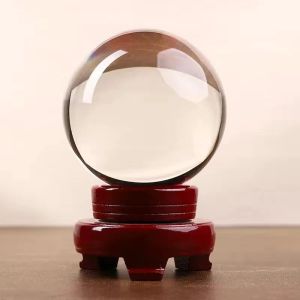 ลูกแก้วพญานาค ลูกแก้วคริสตัล 8/9/10cm. เสริมดวง ปรับฮวงจุ้ย ลูกแก้วสี (รวมฐานไม้)