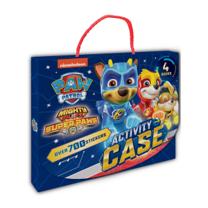 Paw Patrol Mighty Pups Super Paws Activity Book Case With 4 Books & 700+ Stickers For Kids