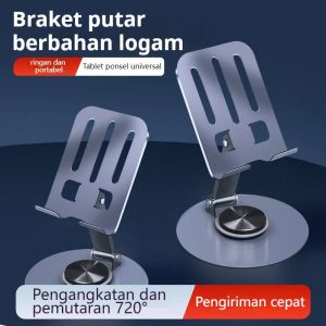 Stand Holder HP 360 Rotate Metal Besi Stainless Rotasi 360 Dudukan Ponsel Besi Phone Stand Holder Tablet Multifungsi
