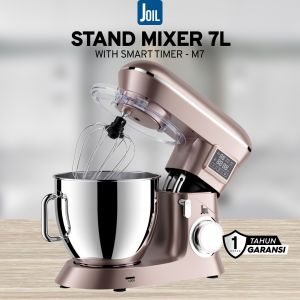 Joil Stand Mixer 7 Liter dengan Timer Off 6 Speed Off Lengkap - M7